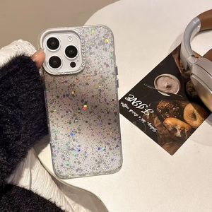 Cubierta de la caja del teléfono móvil del patrón del cielo estrellado del brillo de diferentes colores para el <span class=keywords><strong>iPhone</strong></span> 16 15 14 15 14 con la cámara del brillo - Product Image 4