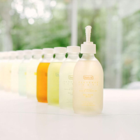 Vente en gros d'huiles essentielles naturelles de lavande, d'abricot et de fleur de citron vert Gel douche moussant nettoyant en profondeur