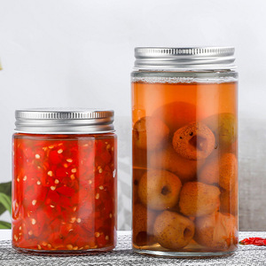 Bocaux en verre ronds pour aliments, stockés en 100 ml, 200 ml, 280 ml, 380 ml, pour confiture de fruits, sauce, cornichons, avec couvercles à vis - Product Image 5