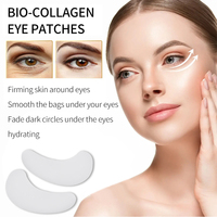 Personnalisé Oem Caféine Éclaircissant Bio Collagène Centella Asiatica Feuille Nuit Emballage Deep Face Gel Eye Patch Masque