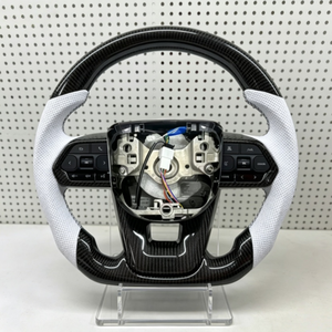 Volante Universal Completo para Toyota Corolla Camry Land 79 LC100 LC79 LC80 76 LC71 LC70, Volante <span class=keywords><strong>de</strong></span> Cuero Blanco para Automóvil - Product Image 4