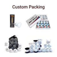 Balles de golf LED à éclairage lumineux stable, 6 couleurs, emballage personnalisé avec logo varié
