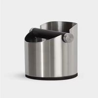 Seau à déchets de café en acier inoxydable, mini, semi-automatique, portable, design moderne, multi-usage, pour café