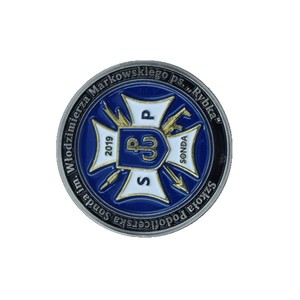 メーカー製 結婚式用真鍮バッジ ブローチピン カスタムアニメ ベーキングペイント 模造エナメル チームエンブレム 学校エンブレム チェストカード ギフト - Product Image 1