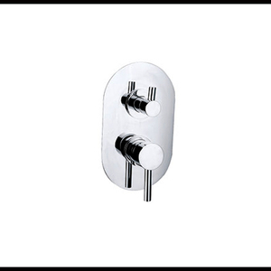 Nuovo Design in ottone Doal maniglie piatto Ovale Incasso doccia con deviatore - Product Image 2