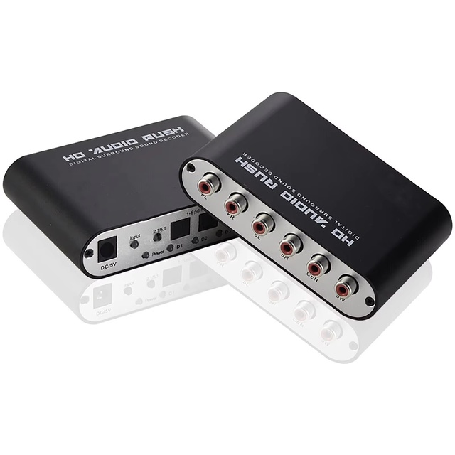 Bulk Order and OEM DAC Digital Surround Sound Converter with SPDIF Toslink and Coaxial Inputs 5.1 Channel DTS AC3 Audio Decoder
