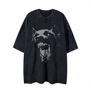 เสื้อยืดโอเวอร์ไซส์ลายเรโทรสไตล์คาวบอย ผ้าคอตตอนฟอก ทรงหลวม ใส่ได้ทั้งชายหญิง แขนสั้น พิมพ์ลายกราฟิก สตรีทแวร์แฟชั่นลำลอง - Product Image 6