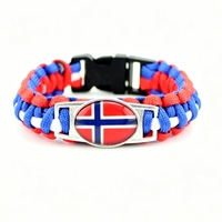 Bracelet en paracorde personnalisé avec drapeau national du Nigeria, bracelet tressé de survie pour le camping en plein air et les voyages commémoratifs