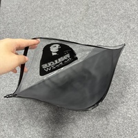 Emballage de sac à fermeture éclair en plastique transparent PVC personnalisé haut de gamme pour les extensions de cheveux et les perruques, sac à vêtements de golf personnalisé avec fermeture éclair