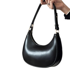 Bolso de Mano Nuevo para Mujer, Bandolera, Versátil, de Verano, Tipo Media Luna, con Cierre de Cremallera y Forro de Poliéster - Product Image 4