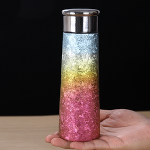 Bouteille isotherme en titane à double paroi <span class=keywords><strong>avec</strong></span> infuseur à thé, tasse à café filtrante, gourde thermique isolée sous vide 300ML - Product Image 2