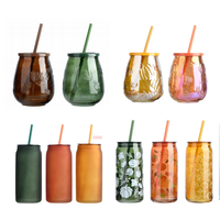 Mug en verre borosilicate personnalisé pour Halloween, motif fantôme, lavande, design effrayant, sans BPA, cadeau personnalisé pour fête