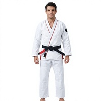 Seragam Jiu Jitsu Pro Series BJJ Gi 450GSM Pearl Weave Ringan, Celana Ripstop Anti-Susut, Disetujui IBJJF, Set Kimono BJJ