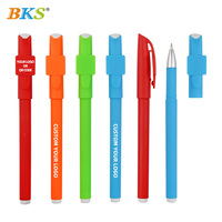 Bolígrafo de Gel Promocional de la Marca BKS con Logotipo Personalizado, Ancho de Escritura de 0.5 mm, Tinta de Gel, Tacto Suave de Plástico en Varios Colores para Uso Promocional
