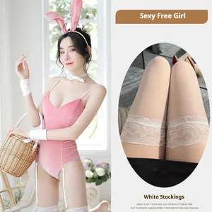 Body in Velluto da Coniglietta con Bottone a Pressione all'Inguine, 3 Colori, Costume Sexy <span class=keywords><strong>Playboy</strong></span>, Outfit da Nightclub, Uniforme Cosplay, Vendita all'Ingrosso - Product Image 5