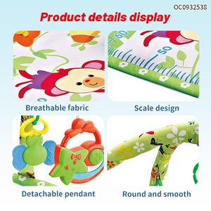 Le plus récent doux enfant en bas âge bébé jouer tapis de gymnastique <span class=keywords><strong>activité</strong></span> de sol avec des jouets musique légère - Product Image 4