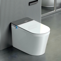 WC intelligent de luxe, commode à poser au sol, télécommande, siège chauffant, bidet intelligent pour salle de bain d'hôtel cinq étoiles
