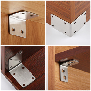 JINNATE Stainless Steel Angle Brackets L-Shaped Connectors For Furniture Hardware Partition Connection Durable Fixation - Product Image 3