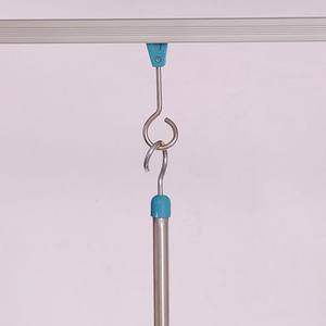Gantungan infusi tiang <span class=keywords><strong>Iv</strong></span> kait transfusi Rumah Sakit terpasang di langit-langit medis baja tahan karat - Product Image 6