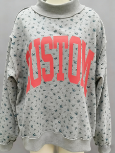 <span class=keywords><strong>Felpa</strong></span> Oversize Reversibile con Collo Alto e Stampa Floreale per Donna Autunnale con Logo Personalizzato Produttore - Product Image 3