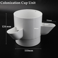 Tour de culture verticale à 3 niveaux pour balcon de jardin, détachable, en PP, pour culture hydroponique sans sol en serre