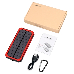 Batterie Externe Portable 2026 Nouveauté OEM 10000mAh Grande Capacité Chargeur Étanche Extérieur Batterie Solaire - Product Image 5