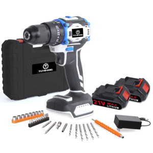 Perceuse sans fil 21V F, mandrin en fer 10 mm, perceuse à percussion, kit avec batterie au lithium - Product Image 5