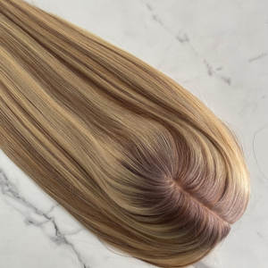 2025 nouveau Design brut 100% cheveux humains PU peau Base toupet pleine épaisseur Silicone Cap cheveux Topper pour les femmes - Product Image 6