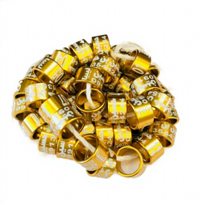 Anillos de Aluminio Personalizables para Palomas, Accesorios de Plástico para Aves, Anillos Digitales para Patas de Palomas y Loros, Anillos para Patas de Aves - Product Image 1