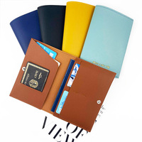 Porte-passeport multifonctionnel en cuir PU épaissi, plusieurs emplacements pour cartes, porte-passeport pour les voyages, vente en gros