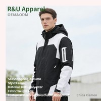 Veste Softshell Personnalisée en Gros de Haute Qualité, en Polyester, Color Block, Style Urbain, à Capuche, Épaisse et Respirante pour l'Extérieur