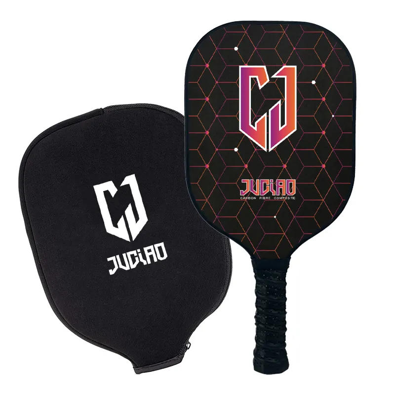 In Voorraad Low Moq Custom T700 Pickleball Peddel Carbon Fiber Pickleball Peddel Met Cover