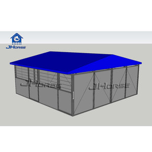 内部一時的なスチールフレームPVCホース安定フロントホースストールボックスドア棚用 - Product Image 6