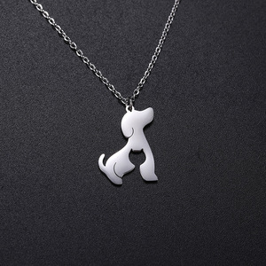 Nuove Collane di Alta Qualità in Acciaio Inossidabile, Design di Nicchia Creativo, Ciondolo a Forma di Gatto o <span class=keywords><strong>Cane</strong></span>, Vendita all'Ingrosso - Product Image 1