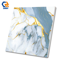Carreaux de sol intérieurs imitation pierre en porcelaine – Modernes, antibactériens, brillants, avec bordures antidérapantes, résistants aux acides et à l'usure pour toutes pièces