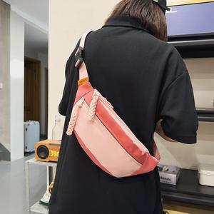 일본 여성 캐주얼 크로스바디 백 심플 패션 모든 매치 작은 허리 가방 신학생 오토바이 스포츠 방수 - Product Image 4