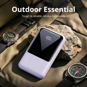 Banco de Energía Portátil de 10000mAh con Cables Tipo-C y <span class=keywords><strong>Apple</strong></span>, Pantalla LED, <span class=keywords><strong>Carga</strong></span> Rápida de 22.5W - Product Image 6