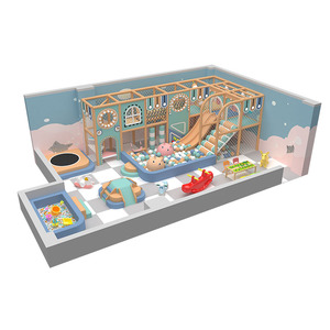 Parc combiné Naughty Castle - Compétition Ninja + Piles <span class=keywords><strong>de</strong></span> fleurs <span class=keywords><strong>de</strong></span> prunier, Équipement d'amusement intérieur - Product Image 5