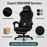 Chaise de jeu noire à dossier haut, pivotante et inclinable, pour ordinateur, jeux, esports et bureau à domicile