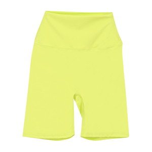 Shorts de sport taille haute pour femme, couleur unie, taille unique, haute élasticité, respirant, pour yoga et cyclisme, effet push-up, en Spandex/Nylon - Product Image 3