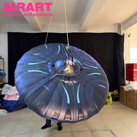 Décoration d'événement thématique, planète gonflable suspendue, OVNI pour fête