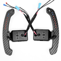 Nuevas Palancas de Cambio Deportivas de 3 Palancas con LED Magnético de Fibra de Carbono para Volante de Coche F30/F10/F22/F25/X5