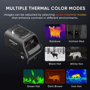 กล้องถ่ายภาพความร้อน 256*192 พร้อมระบบตรวจจับความร้อนแบบฟิวชั่น กล้องมองภาพความร้อนแบบโมโนคูลาร์ 2K ช่องสัญญาณออปติคอล อินฟราเรด มองเห็นในเวลากลางคืน รองรับ WiFi และ PIP - Product Image 3