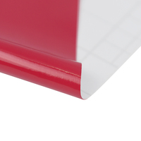 Rouleau de vinyle adhésif brillant rouge 1,22x50M, film de découpe couleur finition brillante compatible avec les machines de découpe (plotter) pour le bureau - Vente en gros
