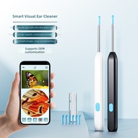 Nouveau Nettoyeur d'oreilles intelligent V88 sans fil Bluetooth avec caméra, connecté Wi-Fi, en ABS et acier inoxydable, lumineux, en stock usine