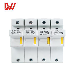 <span class=keywords><strong>SHPV</strong></span>-63L fusible basse tension DC 1000V base de fusible 22*58 1P-4P 63A DC porte-fusible automobile - Product Image 1