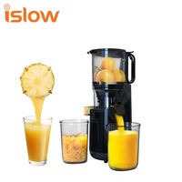Elektrische stille DC omkeerbare single-gear masticerende slowjuicer met brede invoer, premium kwaliteit, voor gember en groenten, van legering, vaatwasserbestendig, huishoudelijk gebruik