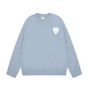 Men's Love Heart Embroidery Custom <strong>Knitted</strong> Pullover <strong>Sweaters</strong> High Quality Luxury Crew Neck Knitwear <strong>Sweater</strong> - Product Image 5