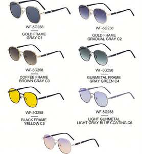 Gafas de Sol Unisex con Marco Cuadrado de Aleación, Diseño Moderno 2025, Protección UV400, Estilo Punk Redondo para Conducir - Product Image 6