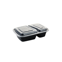 Contenants jetables en plastique de 30 oz pour la préparation des repas avec couvercles de conservation des aliments, boîtes en plastique